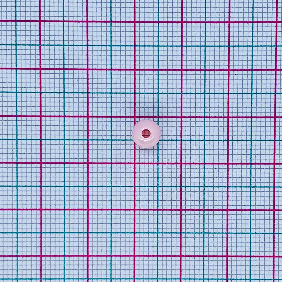 SEPARADOR ✦ BOLA PERLADA PLÁSTICA 6MM 2
