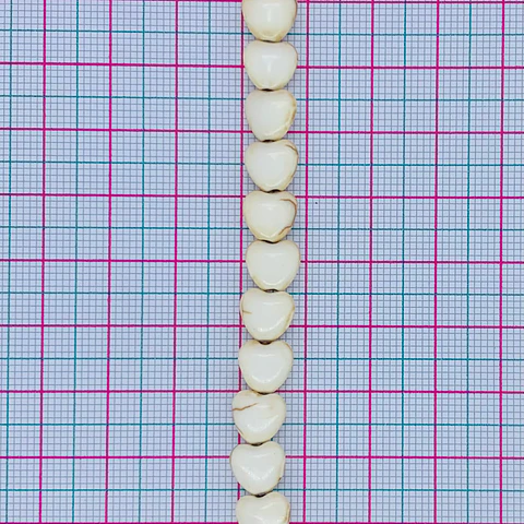 SEPARADOR ✦ CORAZÓN FÓSIL 6MM