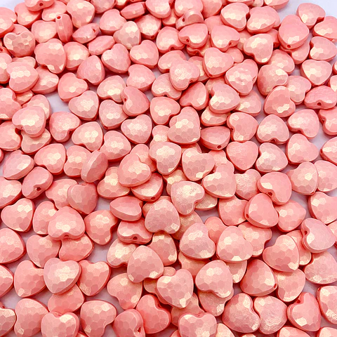 SEPARADOR ✦ CORAZON PERLADO PLASTICO 