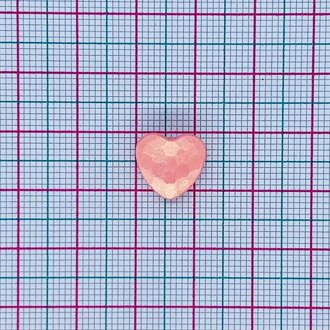SEPARADOR ✦ CORAZON PERLADO PLASTICO 