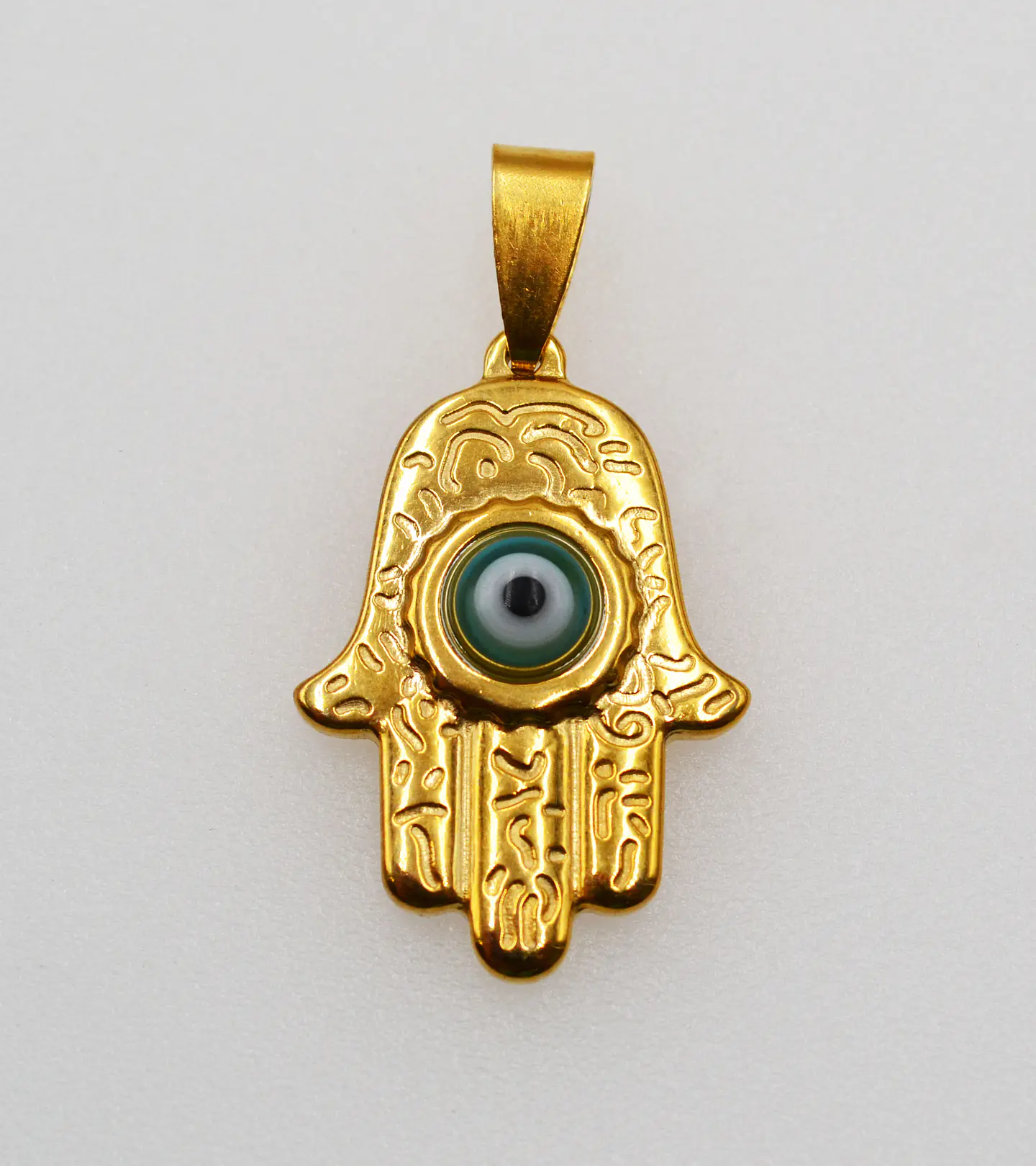 MANO HAMSA ACERO DORADO EG-028 1