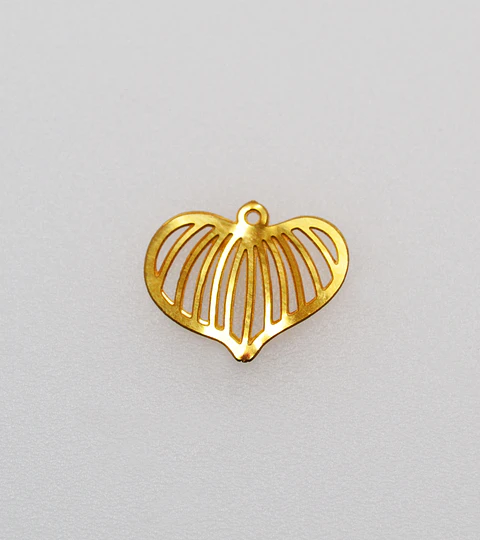 CORAZÓN ACERO DORADO MA02#1