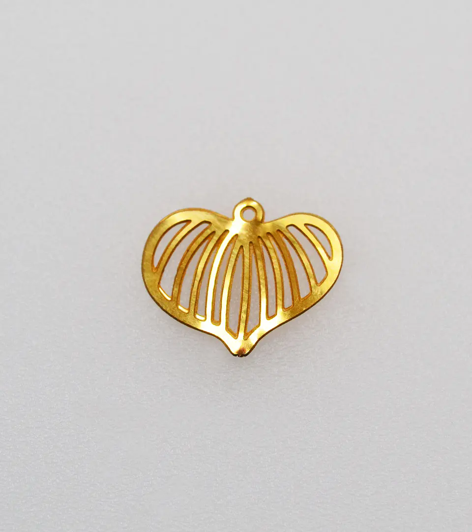 CORAZÓN ACERO DORADO MA02#1 1