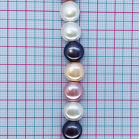 PERLA SHELL PLANA (ELIGE TU COLOR FAVORITO) PSHP-11MM