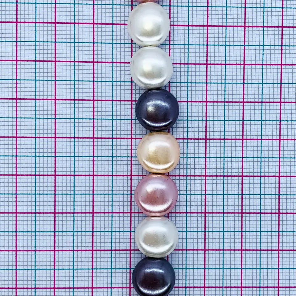 PERLA SHELL PLANA (ELIGE TU COLOR FAVORITO) PSHP-11MM 2