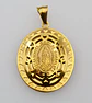 MEDALLA VIRGEN ACERO DORADO - Miniatura 2