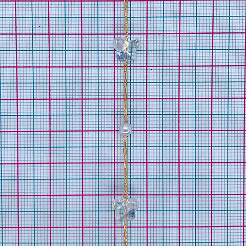 CADENA MARIPOSA PERLA CA-9-MT
