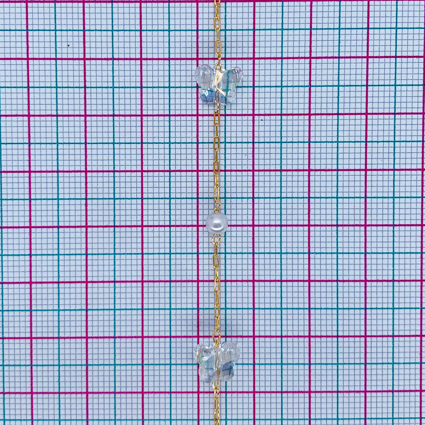 CADENA MARIPOSA PERLA CA-9-MT 2