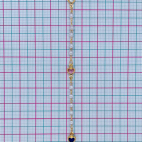 CADENA CORAZÓN CRISTAL MK-432-MT