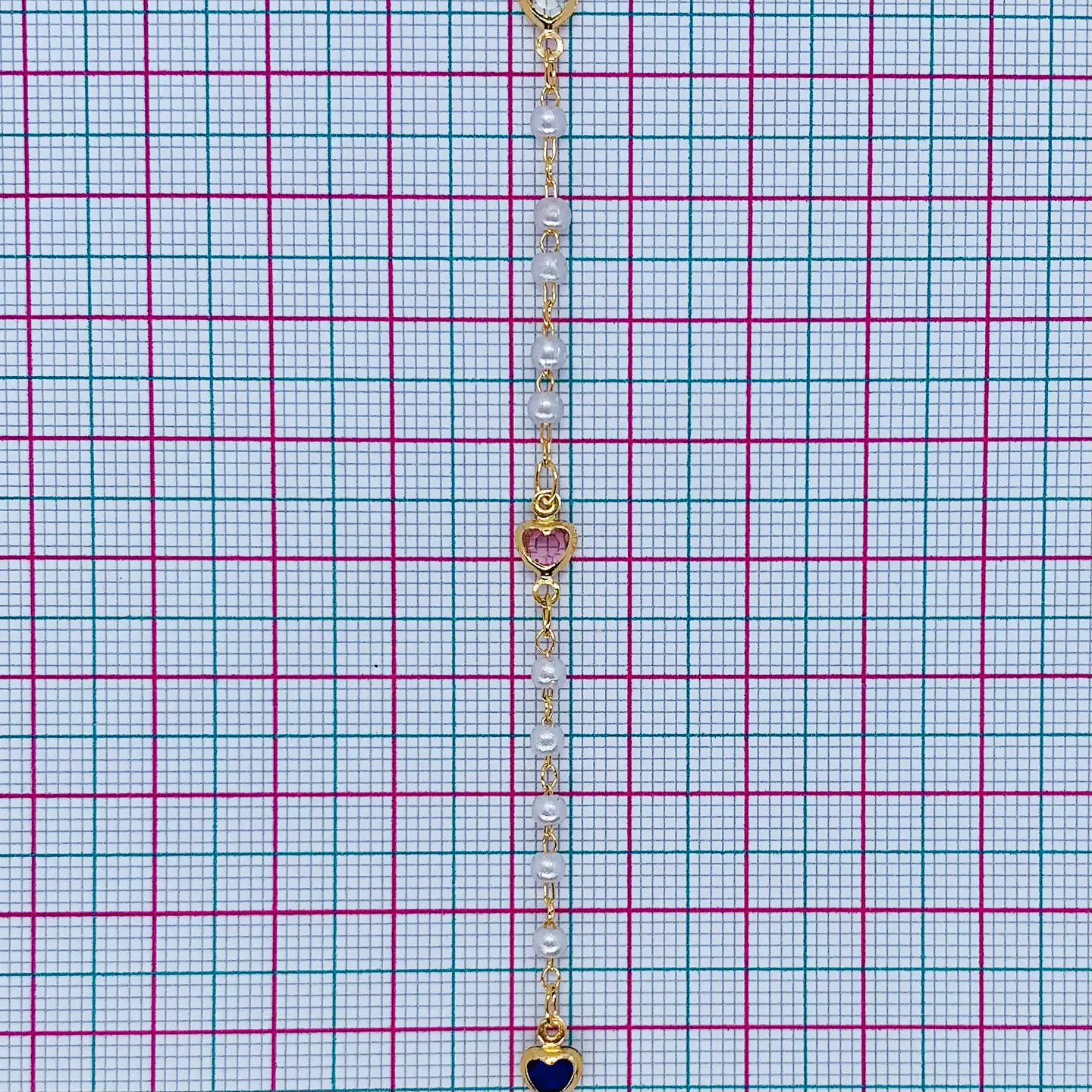 CADENA CORAZÓN CRISTAL MK-432-MT 2