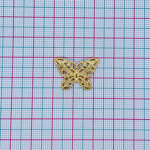 DIJE ✦ MARIPOSA BAÑO DE ORO