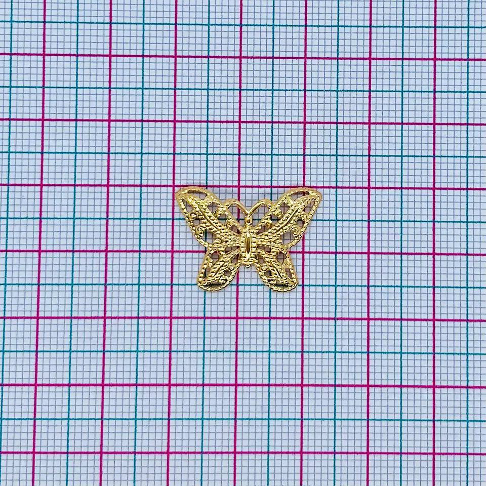 DIJE ✦ MARIPOSA BAÑO DE ORO 2