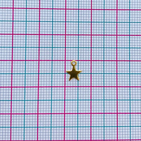 ESTRELLA MINI DIJE BAÑO DE ORO T6587