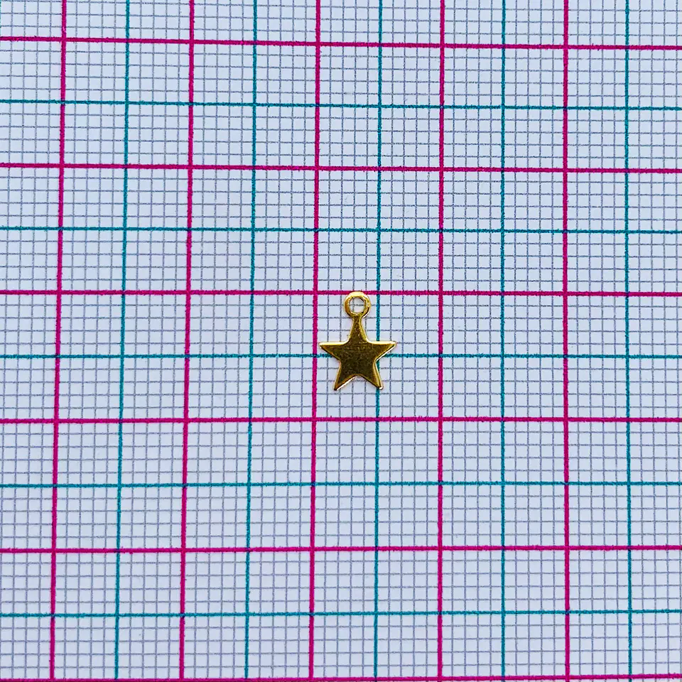 ESTRELLA MINI DIJE BAÑO DE ORO T6587 2