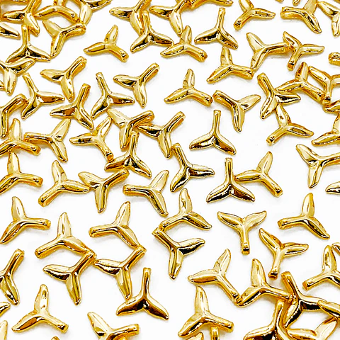DIJE COLA SIRENA BAÑO DE ORO 