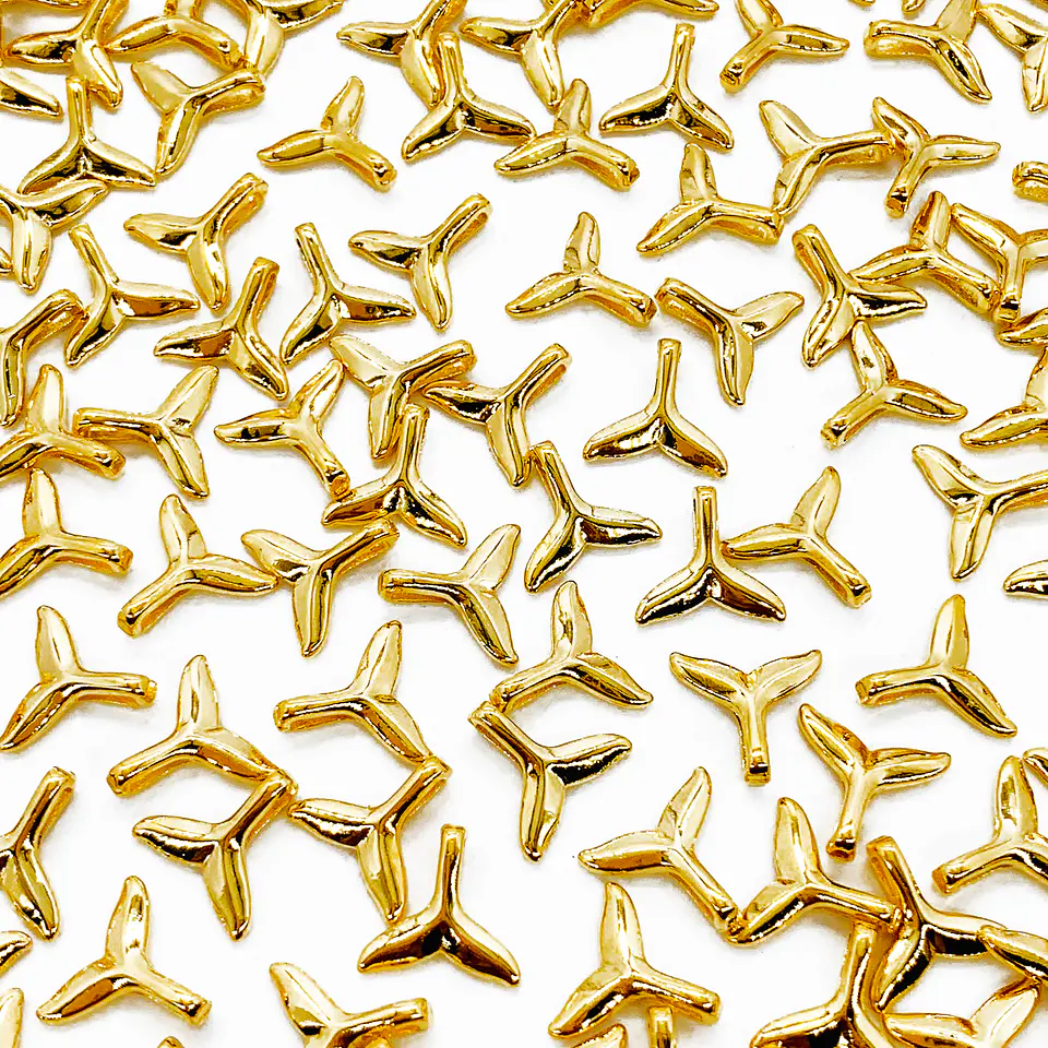 DIJE COLA SIRENA BAÑO DE ORO  1