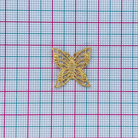 MARIPOSA BAÑO DE ORO WZ00351-G