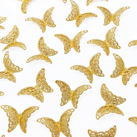 MARIPOSA BAÑO DE ORO WZ00741-G