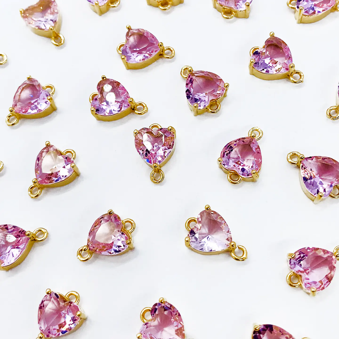 DIJE ✦ CORAZÓN CRISTAL BAÑO DE ORO 3