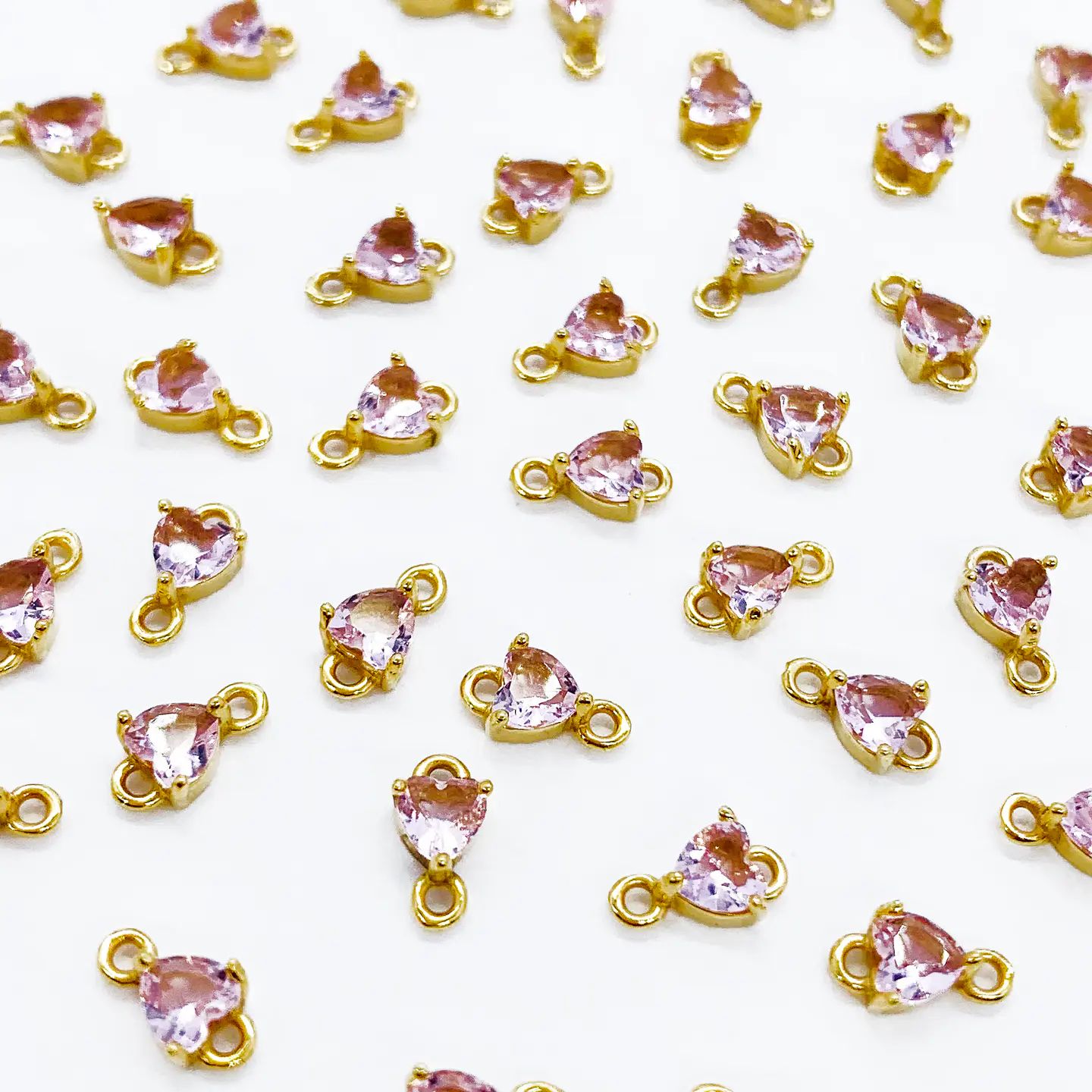 DIJE ✦ CORAZÓN CRISTAL BAÑO DE ORO 3