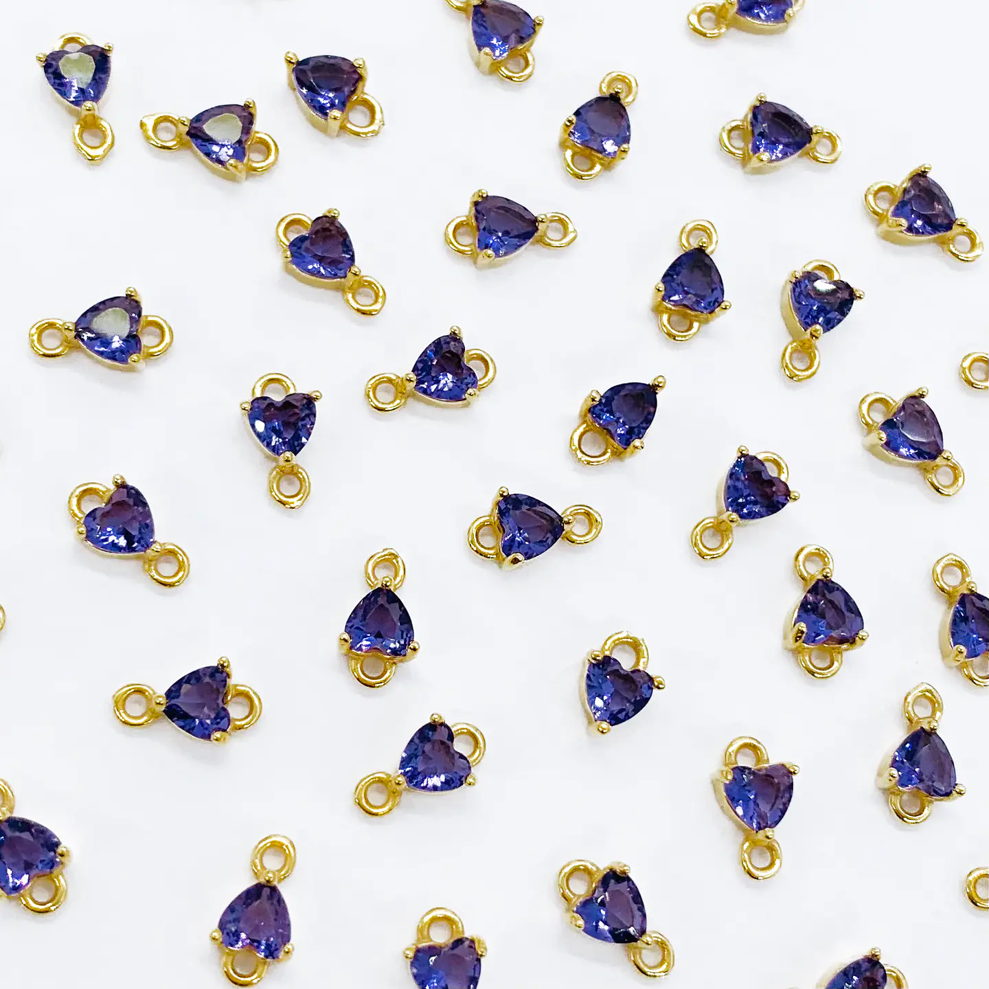 DIJE ✦ CORAZÓN CRISTAL BAÑO DE ORO 4