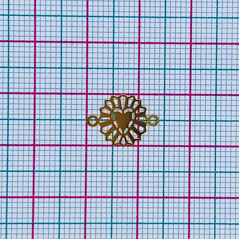CORAZÓN MINI DIJE BAÑO DE ORO SQ-1461-G