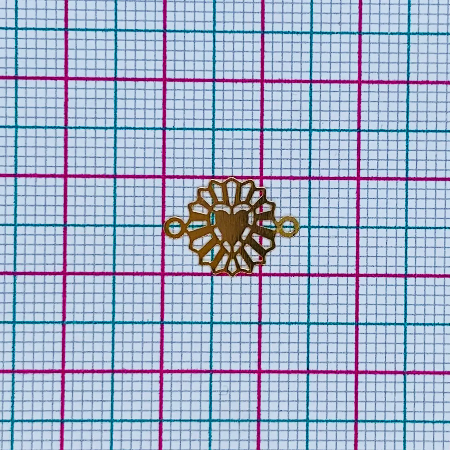CORAZÓN MINI DIJE BAÑO DE ORO SQ-1461-G 2
