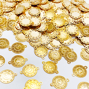 CORAZÓN MINI DIJE BAÑO DE ORO SQ-1463-G