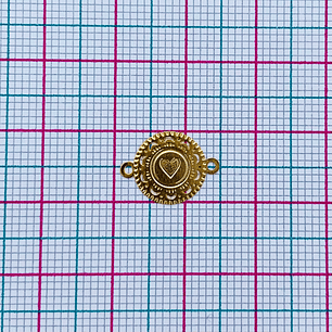 CORAZÓN MINI DIJE BAÑO DE ORO SQ-1463-G