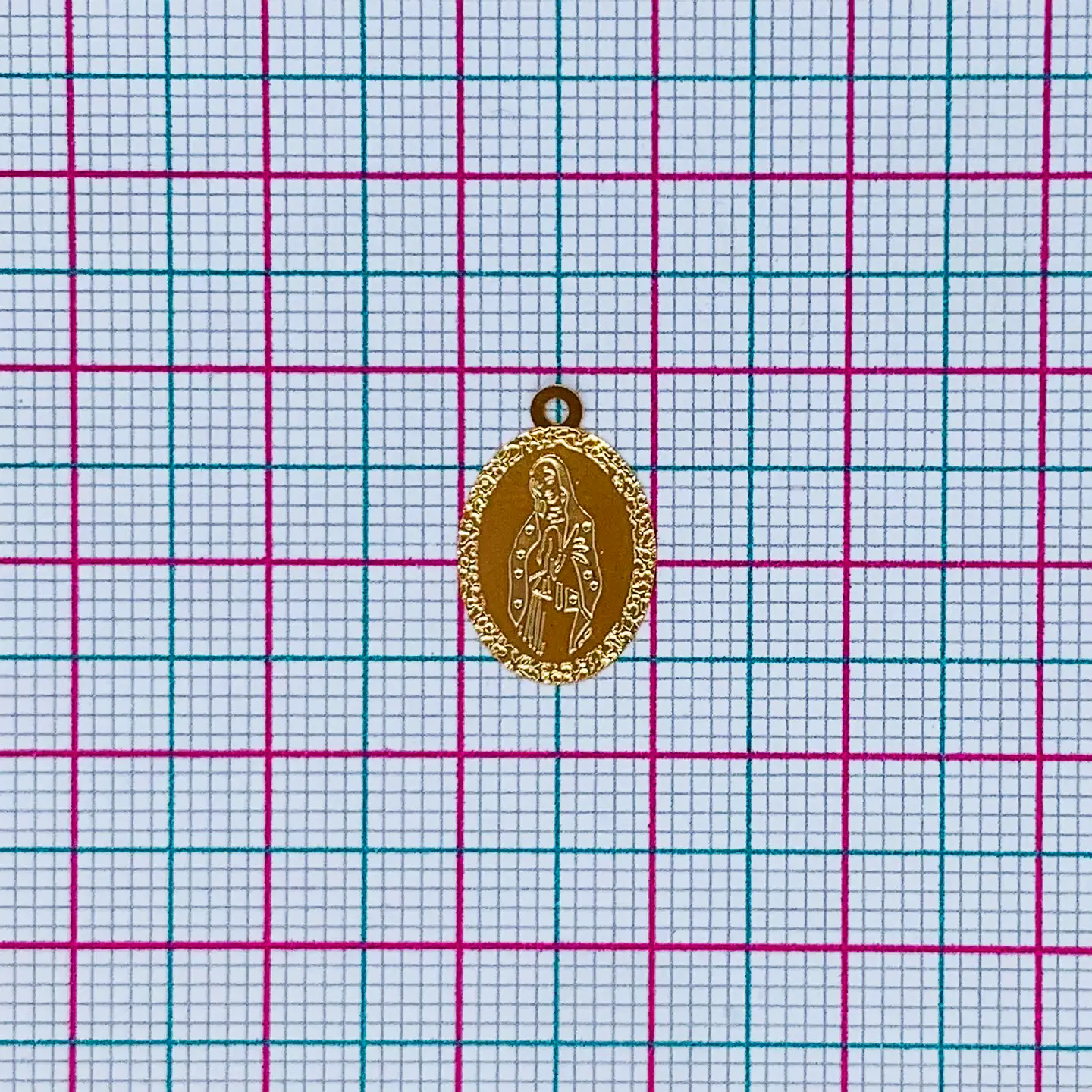 VIRGEN DE LA PAZ MINI DIJE SQ-1423-G 2