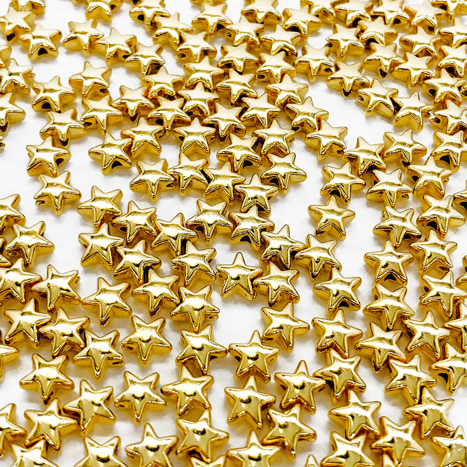 DIJE ESTRELLA BAÑO DE ORO  1