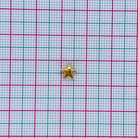 DIJE ESTRELLA BAÑO DE ORO 