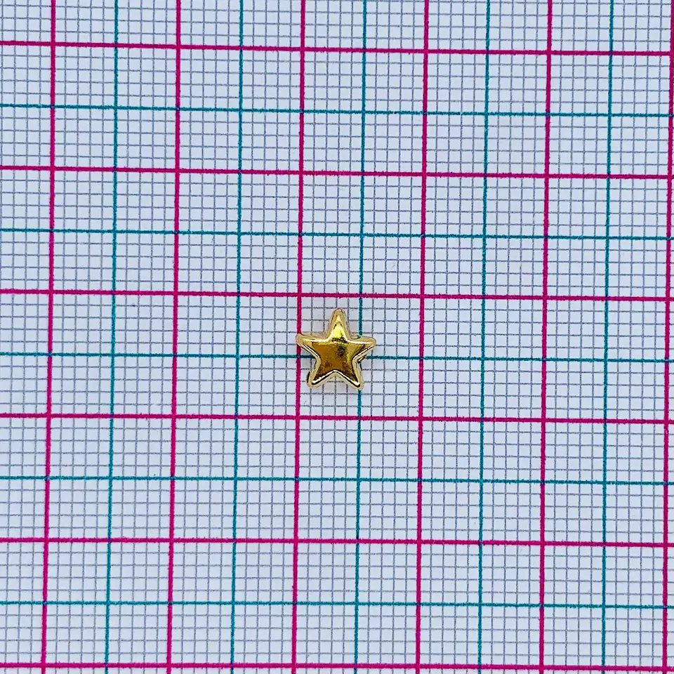 DIJE ESTRELLA BAÑO DE ORO  2
