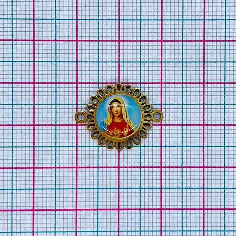 MEDALLA ✦ SAGRADO CORAZÓN DE MARIA ACERO