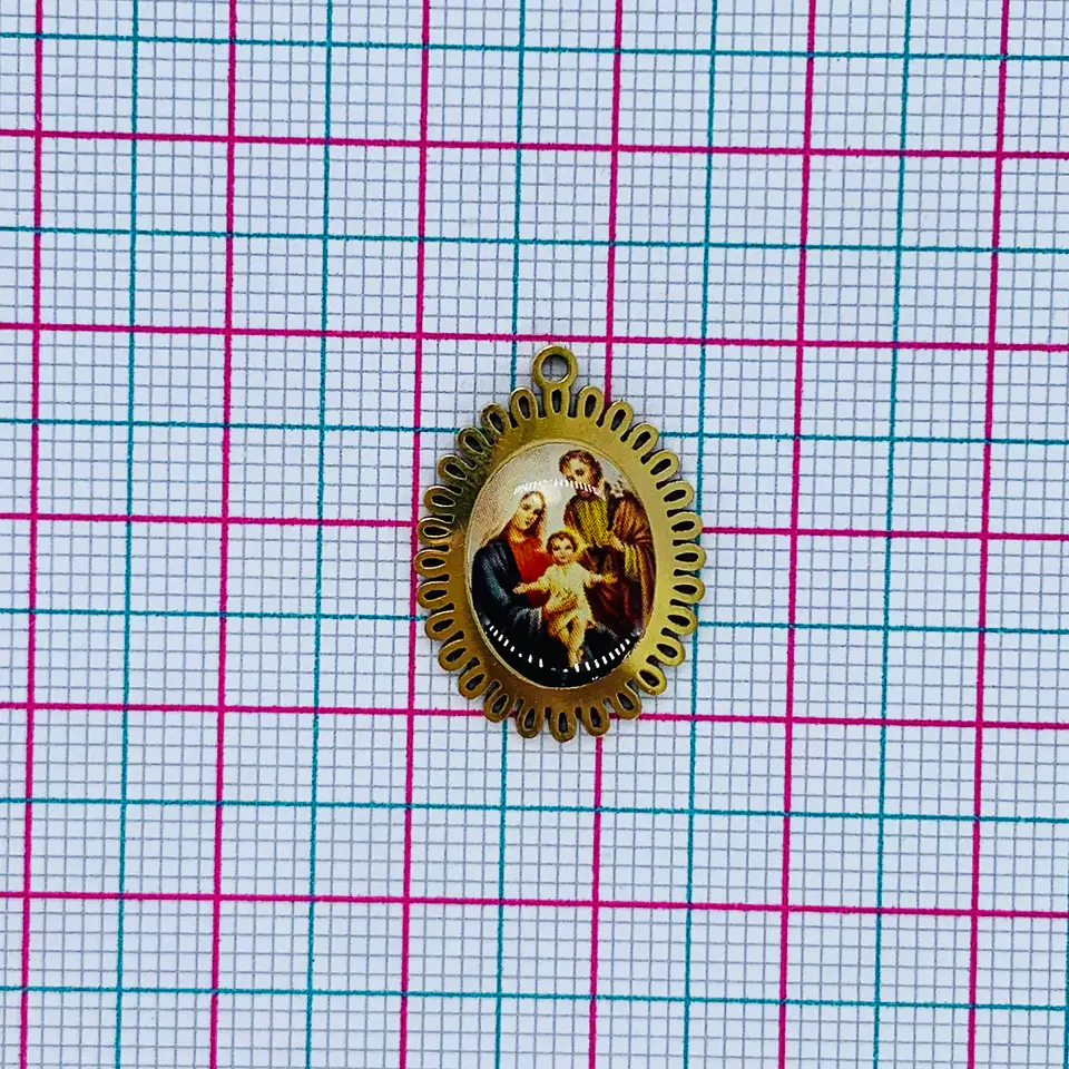 MEDALLA ✦ SAGRADA FAMILIA ACERO 2