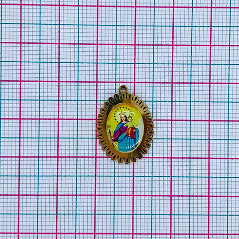 MEDALLA ✦ MARIA AUXILIADORA ACERO