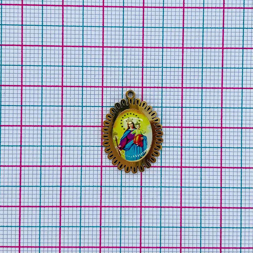 MEDALLA ✦ MARIA AUXILIADORA ACERO 2
