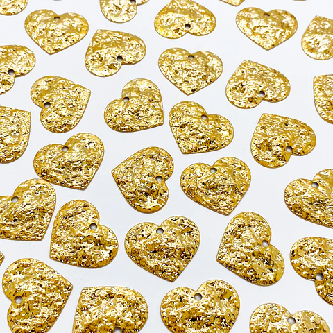 CORAZON BAÑO DE ORO CZ00075-G