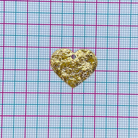 CORAZON BAÑO DE ORO CZ00075-G