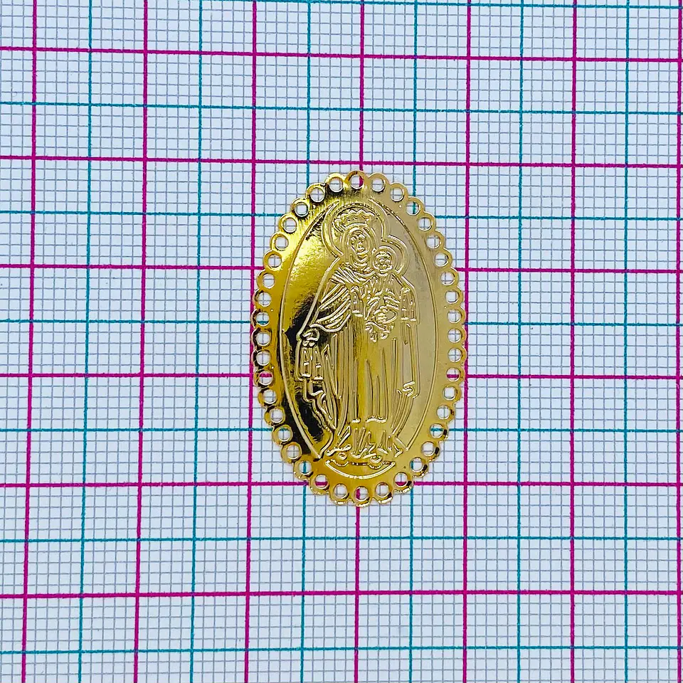 VIRGEN DEL CARMEN BAÑO DE ORO SQ-1417-G 2