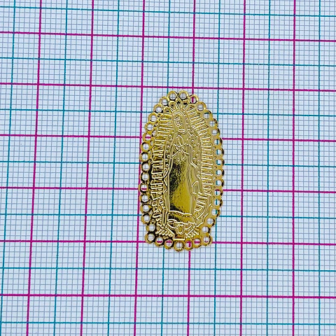 VIRGEN DE GUADALUPE BAÑO DE OROS Q-1416-G
