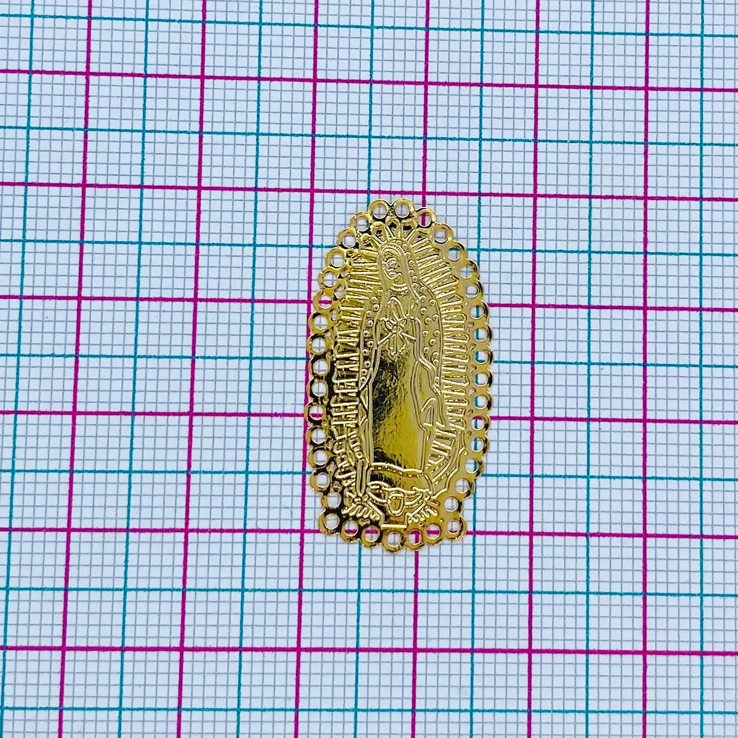 VIRGEN DE GUADALUPE BAÑO DE OROS Q-1416-G 2
