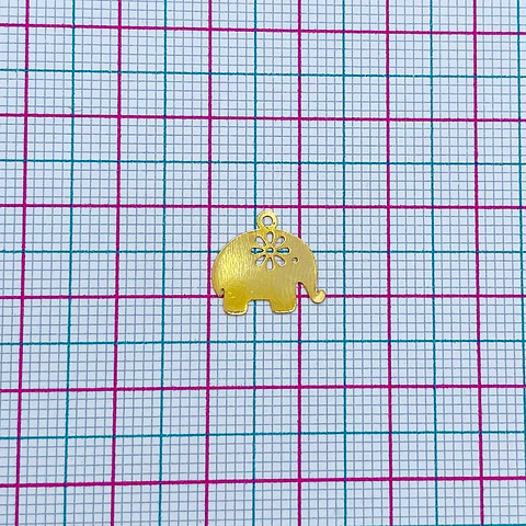 ELEFANTE MINI DIJE BAÑO DE ORO SQ-1457-G