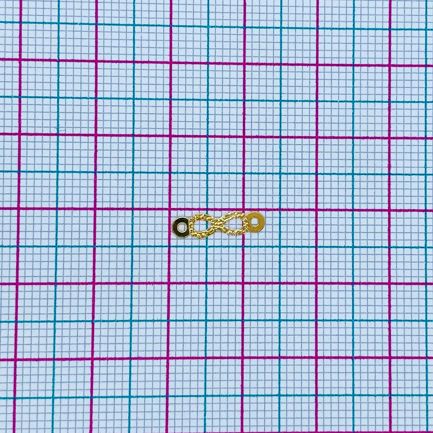 INFINITO MINI DIJE BAÑO DE ORO SQ-1440-G 2
