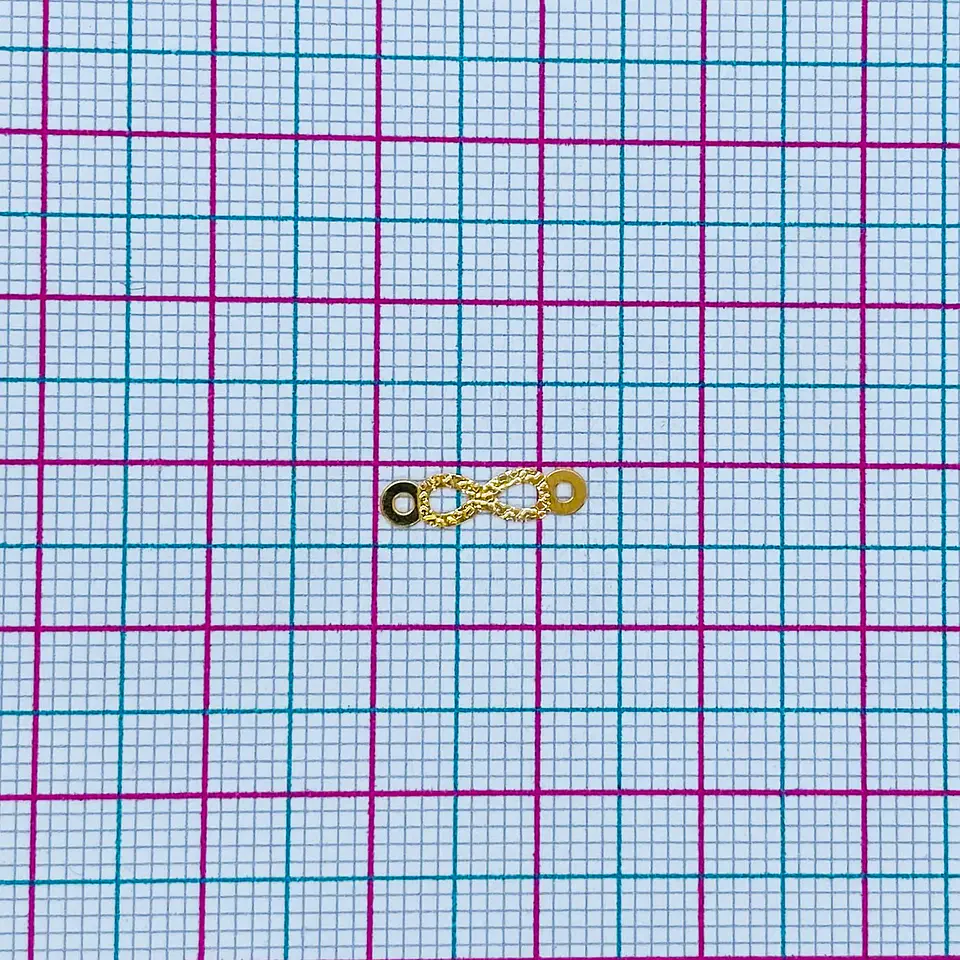 INFINITO MINI DIJE BAÑO DE ORO SQ-1440-G 2