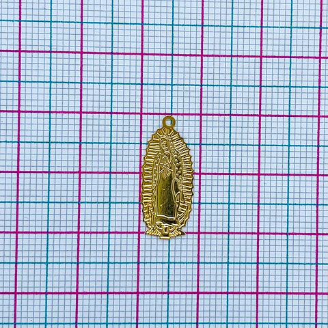 VIRGEN GUADALUPE BAÑO DE ORO SQ-1415-G