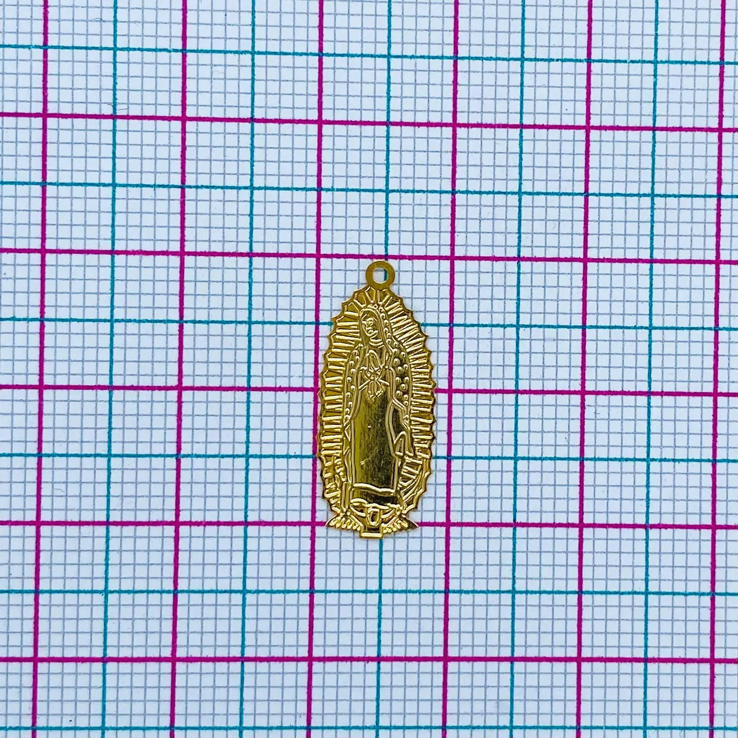 VIRGEN GUADALUPE BAÑO DE ORO SQ-1415-G 2