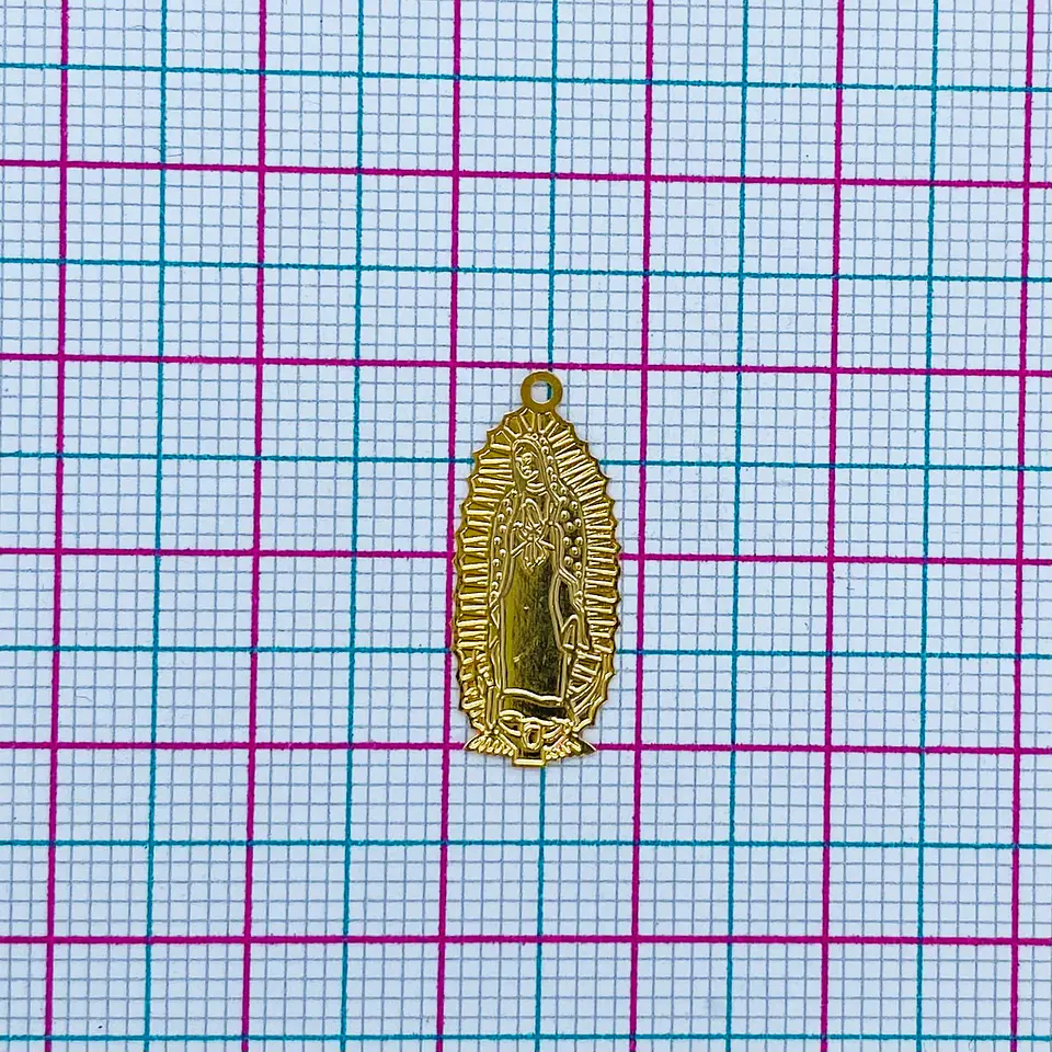 VIRGEN GUADALUPE BAÑO DE ORO SQ-1415-G 2