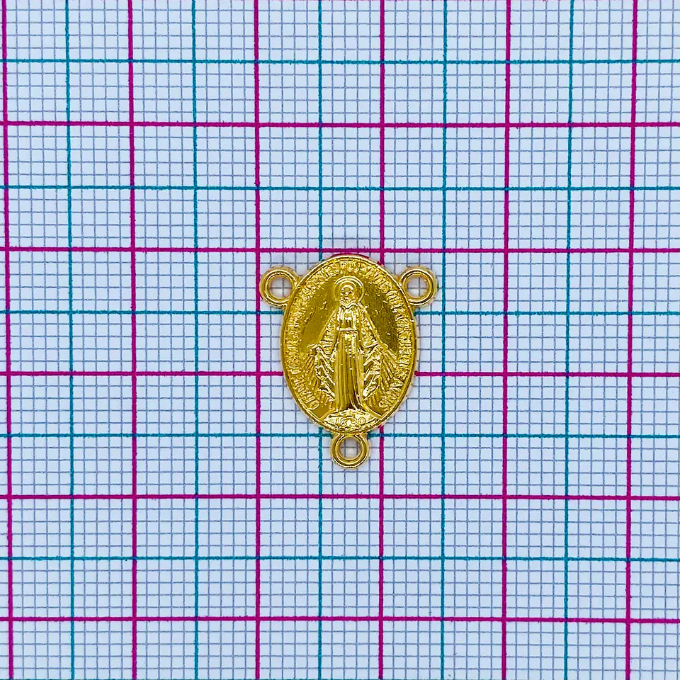 CRUCERO ✦ VIRGEN MILAGROSA BAÑO DE ORO 2