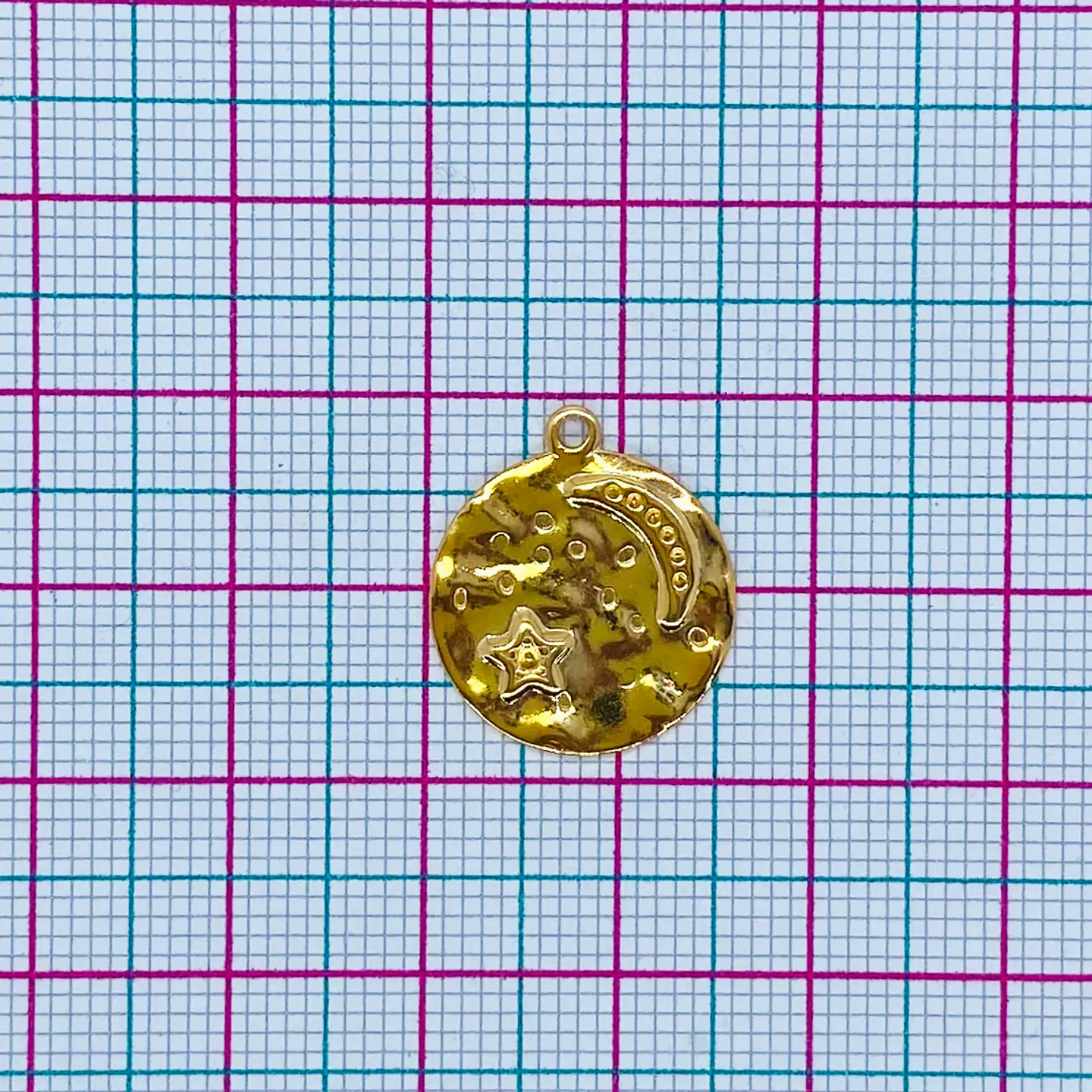 LUNA Y ESTRELLAS BAÑO DE ORO CZ00343-G 2